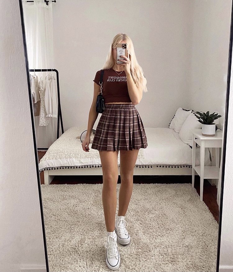 tennis skirt back to school outfits 